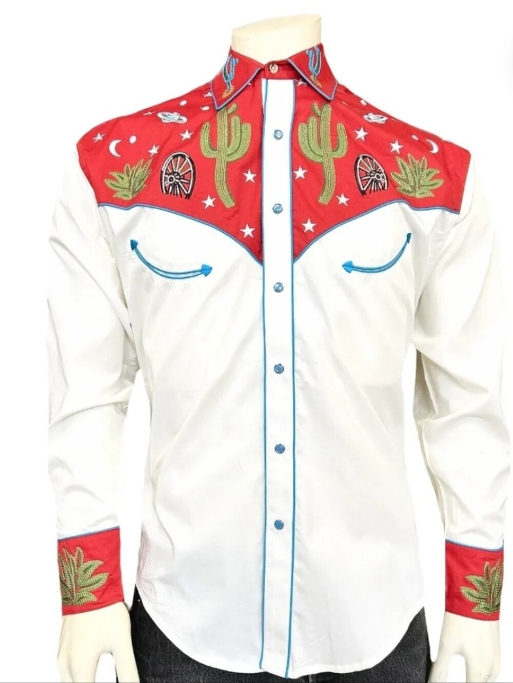NWT Rockmount Ranch Wear Western Embroidered Kids Snap Shirt